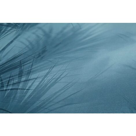 Papier peint nature Profhome 372754 papier peint intissé lisse avec des ornements floraux mat bleu 5,33 m2