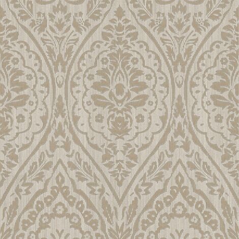 Papier peint baroque Profhome 961956 papier peint textile texturé au style baroque mat brun beige 5,33 m2 (1/5)