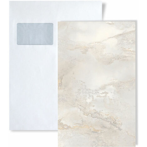 Échantillon panneau mural décoratif aspect marbre blanc – Format A5 – S-GLASS Collection – Fabriqué en UE – Wallface