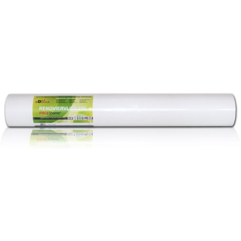 Intissé de rénovation murale lisse 150 g Profhome 399-150 fibre intissé professionnel à peindre Papier peint intissé blanc 4 rouleaux 75 m2