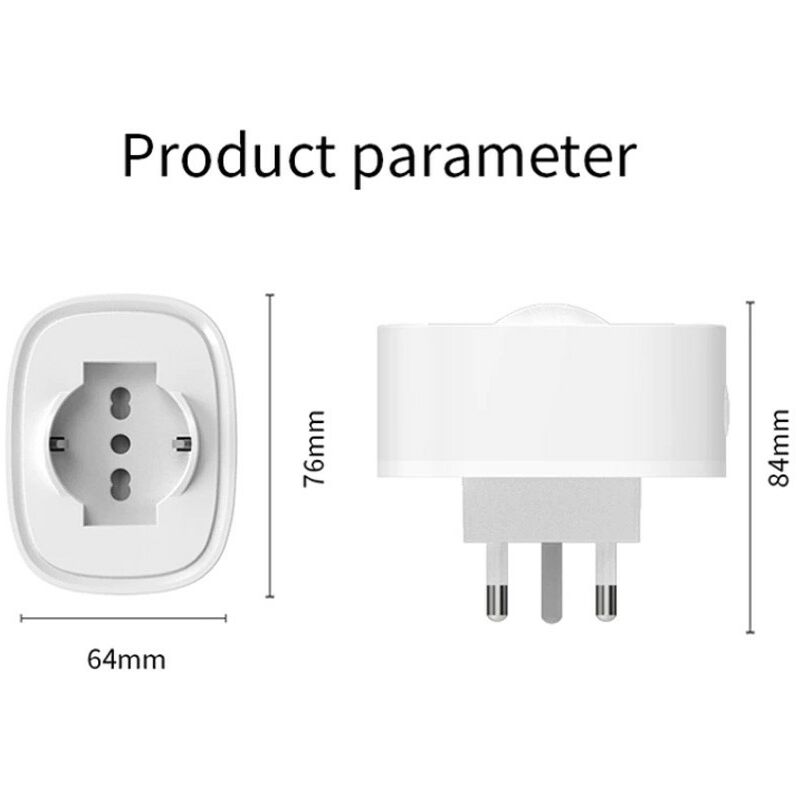 Tuya Presa Intelligente WiFi 16A con funzione di misurazione consumi