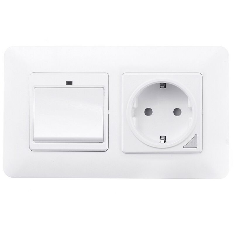 Tuya Doppia Presa a Muro Smart WiFi da Incasso 16A - Expert4house