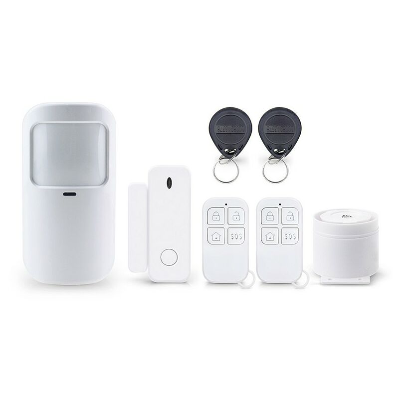 Kit completo sistema di allarme wifi compatibile con  Alexa