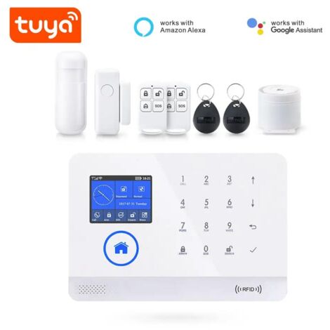 Tuya Kit Sistema di Allarme Video GSM 4G + WiFi  Bianco
