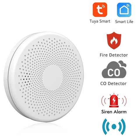 Tuya Rilevatore di Fumo e Monossido di Carbonio Smart WiFi