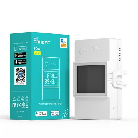Sonoff Pow Elite Interruttore intelligente con misuratore di potenza 20 Ampere
