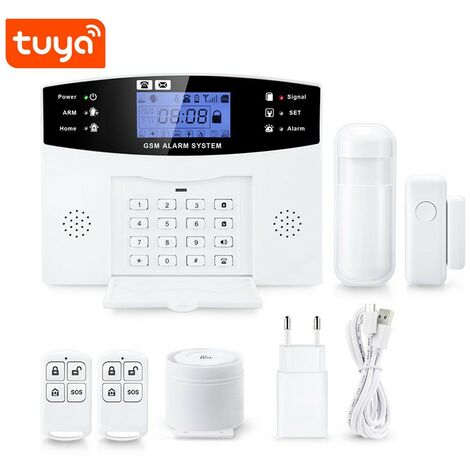 Tuya Kit di Allarme Smart WiFi e GSM con 8 Zone
