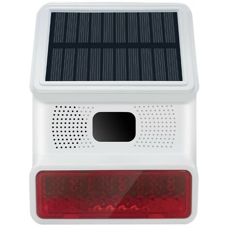 Tuya Sirena di Allarme Multifunzione Smart WiFi e RF con Pannello Solare