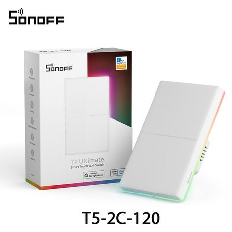 Sonoff TX Ultimate T5-120  Dimensione: 2 Pulsanti