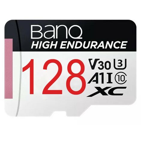BanQ Scheda di Memoria High Endurance V30 Classe 10A 128 GB
