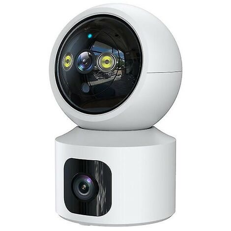 JCHENG Telecamera Lampadina Intelligente 2K 4MP – WiFi 2.4GHz, Rotazione 360°, Visione Notturna A Colori, Compatibile TUYA E Alexa