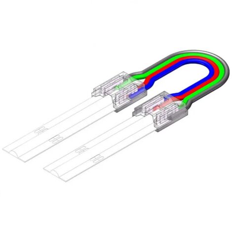 Connettore per LED COB e SMD RGB a 4 pin da Striscia a Striscia 10mm (1/5)
