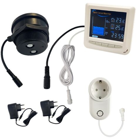 Tuya Kit di Misurazione Livello Acqua Wireless RF433 con Display e Presa