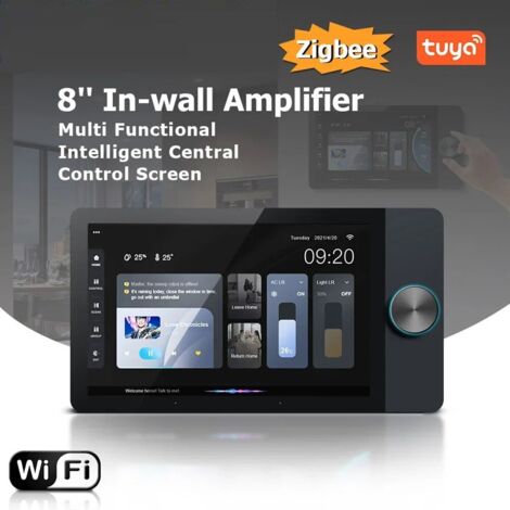 Tuya Pannello di Controllo Smart Home Musicale con Schermo Full Touch  8 Pollici