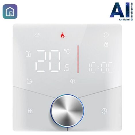 Termostato Smart WiFi Beca BHT-009GCLW-AI con Intelligenza Artificiale  Bianco