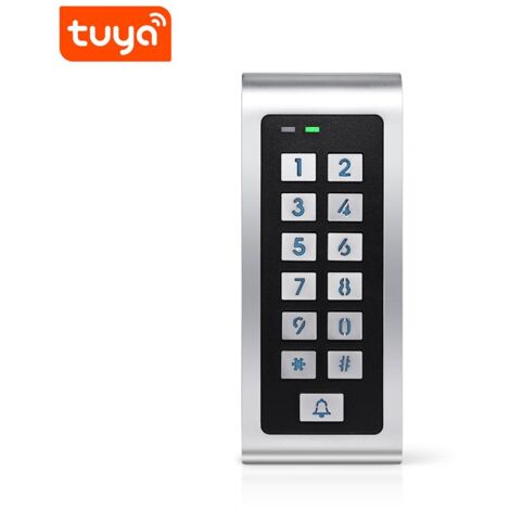 Tuya Tastiera Esterna Smart WiFi per Controllo Accessi IP66 con Lettore Carte Slim
