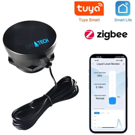 Tuya Misuratore di Livello Acqua Smart Zigbee per Serbatoio