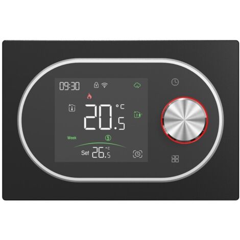 Termostato Smart WiFi Beca BHT-9000GALW Expert4house Edition Nero e Silver