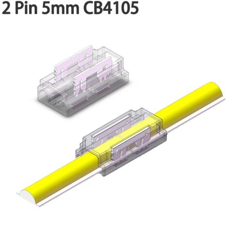 Connettore Rapido per Strisce Led COB e SMD a 2 pin Monocolore 5mm (1/5)
