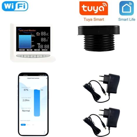 Tuya Sistema di Misurazione Livello Liquidi Smart WiFi con Display