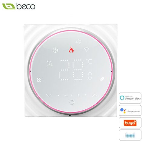Termostato Rotondo Smart WiFi Beca BHT-6001GCLW Bianco