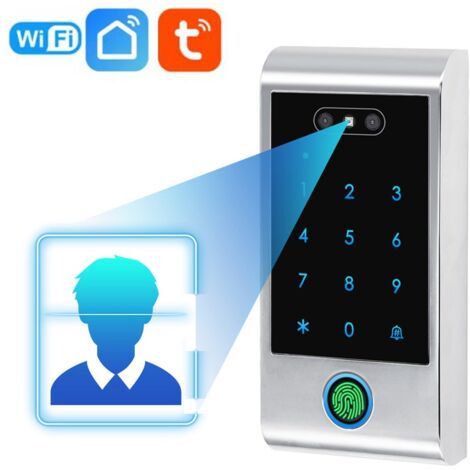 Tuya Controllo Accessi con Riconoscimento Facciale Smart WiFi per Esterni Tastiera + Impronta Digitale