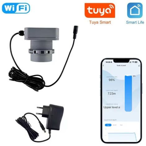 Tuya Misuratore di Livello Acqua a Lunga Distanza Smart WiFi per Serbatoio