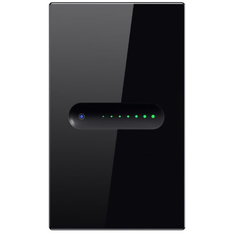 Tuya Interruttore Dimmerabile Nero per Luci Smart WiFi  Dimensione: 1 Pulsante