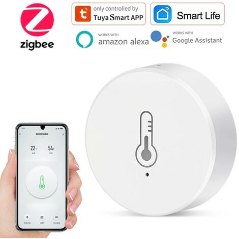 Per Tuya Intelligente Temperatura, 4 Pezzi Zigbee Igrometro Termometro, Rilevatore Di Umidità Temperatura Senza Fili Per La Casa Serra - Foto 7