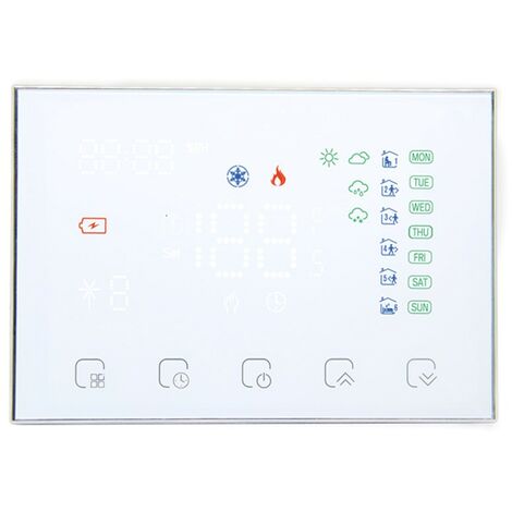 Termostato WiFi Beca a Batteria BHT-8000RF-GBCW  Bianco