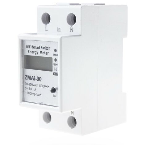 Contatore di energia intelligente WiFi con trasformatore di corrente a pinza 3 200A Misuratore