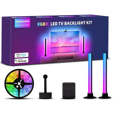 Tuya Kit Led TV Immersione Smart RGBIC con Camera e Barre Luminose (1/3)