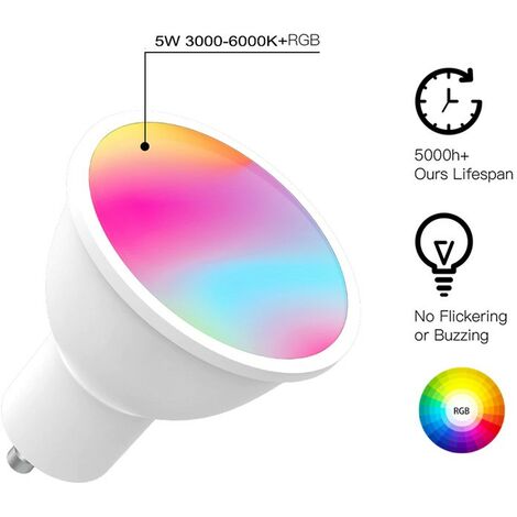 Tuya Lampadina GU10 LED Smart ZigBee funziona con Alexa e Google