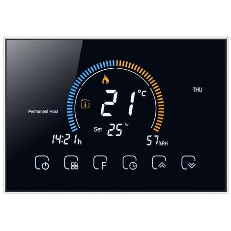 Termostato WiFi Beca BHT-8000WM-GCLW da Parete  Nero (1/4)