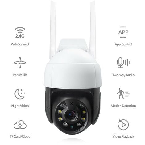 Telecamera WiFi SmartLife da 2Mp per esterni con Lampada LED integrata 