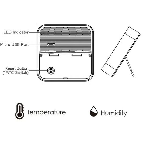 Tuya Sensore Digitale di Temperatura e Umidità dell'aria Smart WiFi