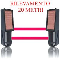 Tuya Barriera Perimetrale Wireless a Raggi Infrarossi con Pannello Solare 3 - Rilevamento 20 M