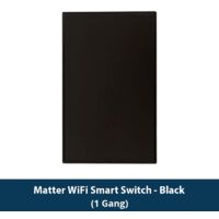 Tuya Interruttore a Pulsante Nero per Luce Smart Matter da Muro Serie Fusion Dimensione: 1 Pulsante