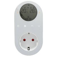 Termoregolatore WIFi Beca Digitale a Presa 16A con Sonda Bianco