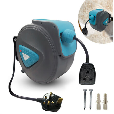 Rallonge Enrouleur automatique de câble Automatique Murale câble de 20m ...