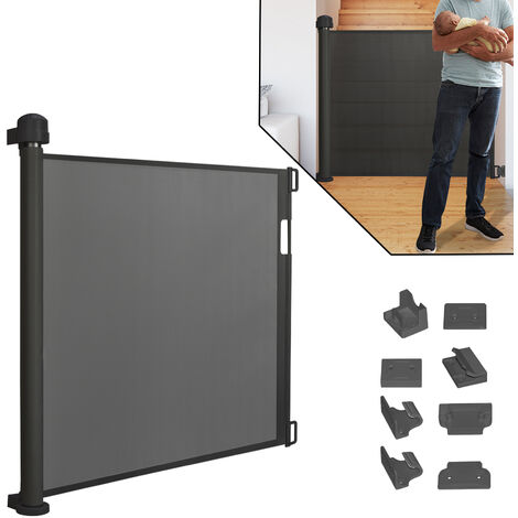Barrière Rétractable En Maille Pour Chien Et Chat - Ajustable De 71 à 120 Cm - Pour Bloquer Escaliers, Portes Ou Couloirs Sans Perçage - 2