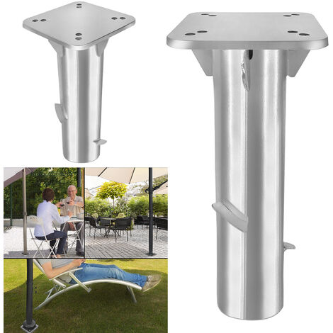 Plaque De Base Universelle, Support De Parasol En Métal Ancrage Au Sol