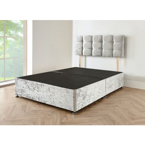 4ft crushed deals velvet bed