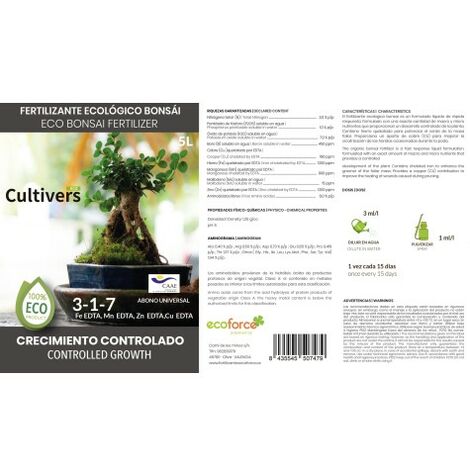 Engrais liquide bonsaï 0.25L - Bio