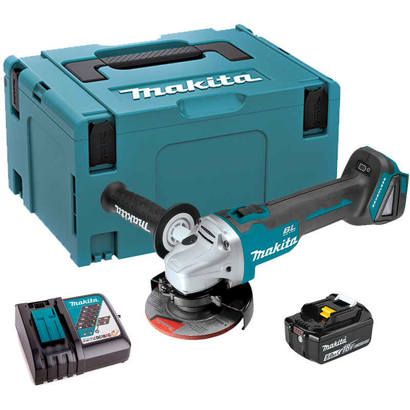 Esmeriladora Inalámbrica Makita 18v, DGA452RFE - Mayzap Tornillos Y