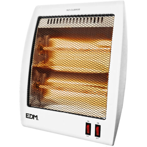 Estufa de Cuarzo Modelo Plano Anti-Vuelco 400-800W EDM