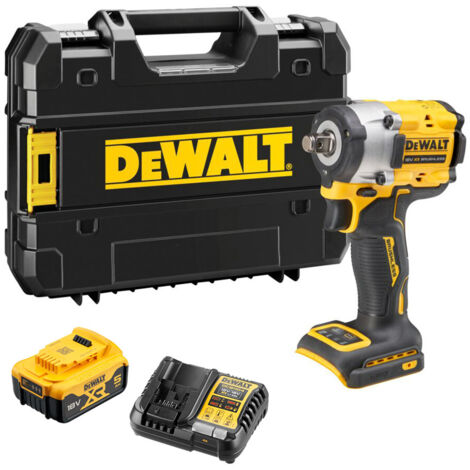 Llave de impacto DeWalt DCF921 18V XR 1/2&quot 406 Nm + 1 batería 5,0 Ah + cargador + maletín TSTAK