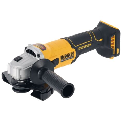 DEWALT DCG407N - Amoladora angular inalámbrica de iones de litio XR de 18 V sin escobillas de 125 mm con cuerpo de interruptor deslizante solo