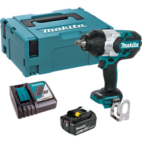 Makita DTW1002RT1J llave de impacto 18V LXT 1/2&quot 1000Nm 1 x 5Ah batería (1/4)