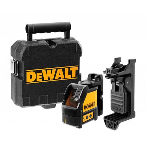 Nivel láser Dewalt DW088K dos lineas en cruz, color rojo
